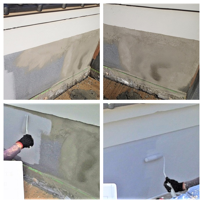 塀　外壁　外装　塗り替え　塗装　リフォーム　施工前　施工後　施工例